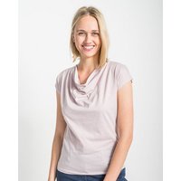 Alma & Lovis Shirt mit Wasserfall-Ausschnitt, aus Bio-Baumwolle | Short Cascade