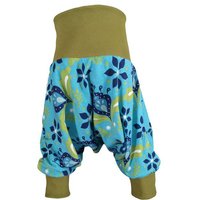 liebewicht Yogahose Pumphose Bio Jersey "Blütenregen" mit Bündchen nach Wahl