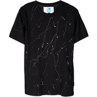 GARY MASH Shirt White Splashes aus Modal®-Mix Schwarz