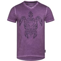 Lexi&Bö Tribal Turtle V-Neck T-Shirt Herren