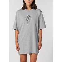 Human Family Bio Damen Oversize-T-Shirt-Kleid "Flower" aus Bio-Baumwolle