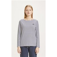 KnowledgeCotton Apparel Langarmshirt VIOLET mit Streifen