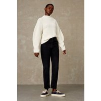 Kings Of Indigo Mom Jeans aus recycelter Baumwolle - Caroline Recycled Black Worn - Schwarz