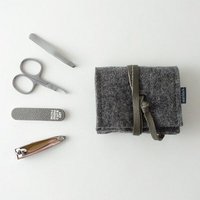 matilda k. manufaktur mini-maniküre-set 'jacob' aus Wollfilz dunkelgrau