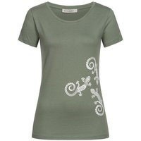 NATIVE SOULS T-Shirt Damen - Three Geckos