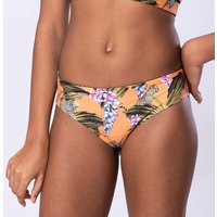 Flying Love Birds "Exotic Orange" - Bikini Hose zum Wenden - Schwarz