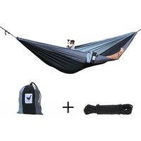 MoreThanHip single Reise-Hängematte Shades of grey MoreThanHip single Reise-Hängematte Shades of grey