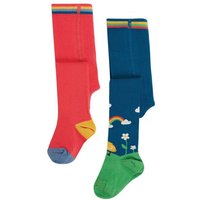 Frugi Warme Kinder Strumpfhosen im 2er-Pack aus Biobaumwolle