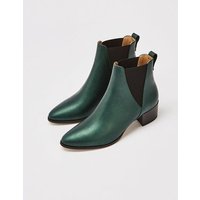 NINE TO FIVE #brygge - Chelsea Boot mit Blockabsatz aus Bioleder