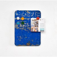 Moogoo Creative Africa Magnettafel aus recycelten Ölfässern mit 5 bunten Magneten - Industrial Upcycling