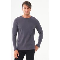 ORGANICATION Geripptes Langarmshirt aus Bio-Baumwolle