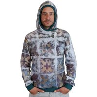 liebewicht Pullover Hoodie Sweater grau bunt gemustert aus Biobaumwolle