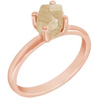 Eppi Goldring mit ungeschliffenem Diamant in Gelb Molly