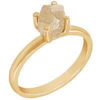 Eppi Goldring mit ungeschliffenem Diamant in Gelb Molly