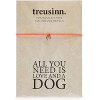 Treusinn Armband BUDDY All you need...DOG / Herz-Anhänger