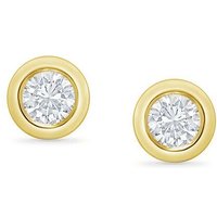 Eppi Bezelohrstecker aus Gold mit 0.2ct synthetischen Diamanten Viorica
