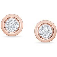 Eppi Bezelohrstecker aus Gold mit 0.2ct synthetischen Diamanten Viorica
