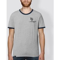 little kiwi Unisex T-Shirt, "Kleiner Kiwi", Heather Ash/Navy