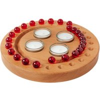 klotzaufklotz Adventskalender und Adventskranz mit Teelichtern