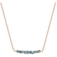 Eppi Goldener Choker mit blauen ungeschliffenen Diamanten Inaku