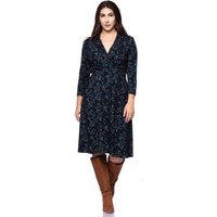 Ingoria EDDA knielanges Kleid mit Wickel-Ausschnitt