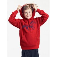 Peaces.bio - handbedruckte Biomode Bio-Kinder-Kapuzen-Sweatshirt "Horsepower"