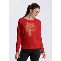 Peaces.bio - handbedruckte Biomode Bio Damen-Sweatshirt Chestnut