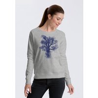 Peaces.bio - handbedruckte Biomode Bio Damen-Sweatshirt Chestnut
