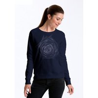 Peaces.bio - handbedruckte Biomode Bio Damen-Sweatshirt Rose