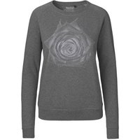 Peaces.bio - handbedruckte Biomode Bio Damen-Sweatshirt Rose