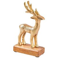 Mitienda Shop Hirsch Weihnachtsdeko gold Aufsteller