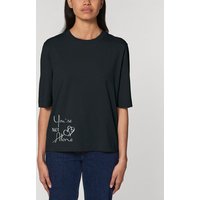 Human Family Kastenförmiges Bio Damen T-Shirt "Mood - You´re Not Alone" in 3 Farben aus Bio-Baumwolle