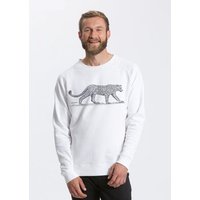 Peaces.bio - handbedruckte Biomode Bio Herren-Sweatshirt Leopard
