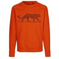 Peaces.bio - handbedruckte Biomode Bio Herren-Sweatshirt Leopard