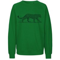 Peaces.bio - handbedruckte Biomode Bio Herren-Sweatshirt Leopard