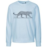Peaces.bio - handbedruckte Biomode Bio Herren-Sweatshirt Leopard