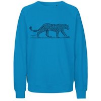 Peaces.bio - handbedruckte Biomode Bio Herren-Sweatshirt Leopard