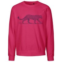 Peaces.bio - handbedruckte Biomode Bio Herren-Sweatshirt Leopard