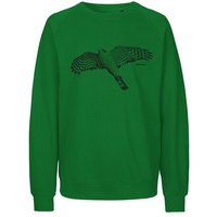 Peaces.bio - handbedruckte Biomode Bio Herren-Sweatshirt Sperber