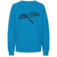 Peaces.bio - handbedruckte Biomode Bio Herren-Sweatshirt Sperber