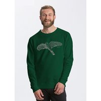 Peaces.bio - handbedruckte Biomode Bio Herren-Sweatshirt Sperber
