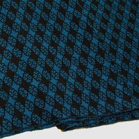 LANARTO slow fashion Schal Muster 'Blütenkaro' zweifarbig gestrickt aus Merinowolle