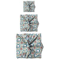 FabRap Gift Wrap Wiederverwendbare Geschenkverpackung Furoshiki - FabRap Set mit drei Größen (einseitig)
