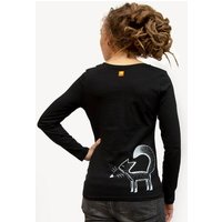 Cmig Franzi Fuchs Langarmshirt Damen schwarz