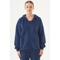 ORGANICATION ESSENTIALS-JALE- Soft Touch Sweatjacke aus Bio-Baumwolle