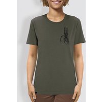 little kiwi Unisex T-Shirt, "Verwurzelt", Khaki