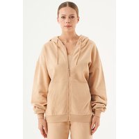 ORGANICATION ESSENTIALS-JALE- Soft Touch Sweatjacke aus Bio-Baumwolle