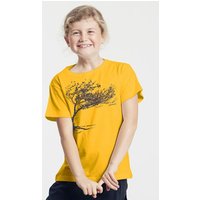 Peaces.bio - handbedruckte Biomode Bio-Kinder T-Shirt Windy Tree