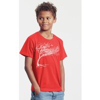 Peaces.bio - handbedruckte Biomode Bio-Kinder T-Shirt Windy Tree