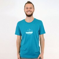 Spangeltangel bedrucktes T-Shirt, Windkraft, nachhaltig, Windrad, Unisex, Biobaumwolle